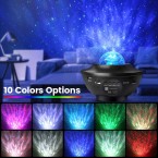Star Projector & Night Light, Torjim 2 in 1 Ocean Wave Night Light Projector with Remote Control & Auto-Off Timer, Galaxy Projector with LED Nebula Cloud with Bluetooth Speaker for Kids Bedroom