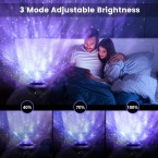 Star Projector & Night Light, Torjim 2 in 1 Ocean Wave Night Light Projector with Remote Control & Auto-Off Timer, Galaxy Projector with LED Nebula Cloud with Bluetooth Speaker for Kids Bedroom