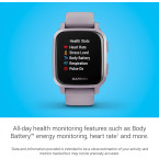 Garmin Venu Sq, GPS Smartwatch with Bright Touchscreen Display, Up to 6 Days of Battery Life, Orchid Purple