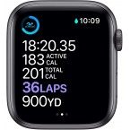 New Apple Watch Series 6 (GPS, 44mm) - Space Gray Aluminum Case with Black Sport Band