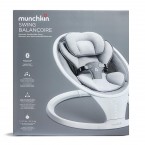 Munchkin Bluetooth Enabled Lightweight Baby Swing with Natural Sway in 5 Speeds and Remote Control