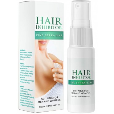 Nopunzel Hair Inhibitor- Hair Stop Growth Spray - Natural Ingredient to Inhibit and Reduce to Stop Hair Growth - Safe for Face, Arm, Leg, Armpit Use - Smooth Your Skin