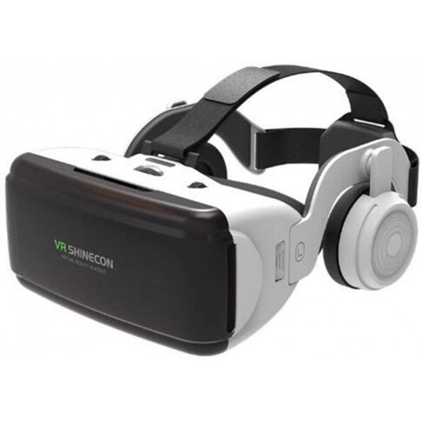 JDG Original VR Virtual Reality 3D Glasses Box Stereo VR Google Cardboard Headset Helmet for iOS Android Smartphone,Bluetooth Rocker (Color : G06E)