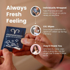 Promescent Flushable Wet Wipes for Adults with Aloe Vera, Personal Cleansing Intimate Hygiene Cloths for Men and Feminine Use - pH Balanced, Gentle, Hypoallergenic, Individually Wrapped (40 Count)