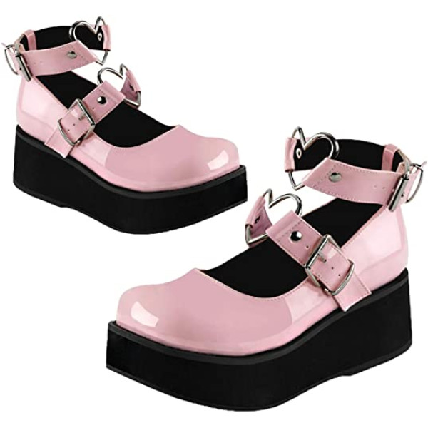 Cynllio Platform Pumps Harajuku Mary Jane Shoes ..