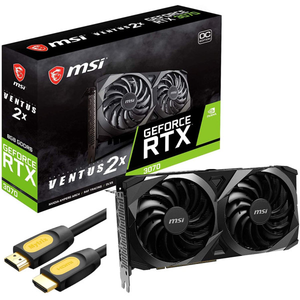 Msi Geforce Rtx 3070 Ventus 2x Oc Gaming Graphic..