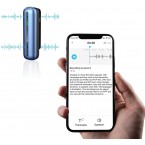 ANFIER Mini Voice Recorder with Transcription to Text, AI Translation, Cloud Storage, Easy Sharing (S01) Newest Generation Mini Audio Recorder with Play Back 16GB for Class, Conference, Speech, Travel