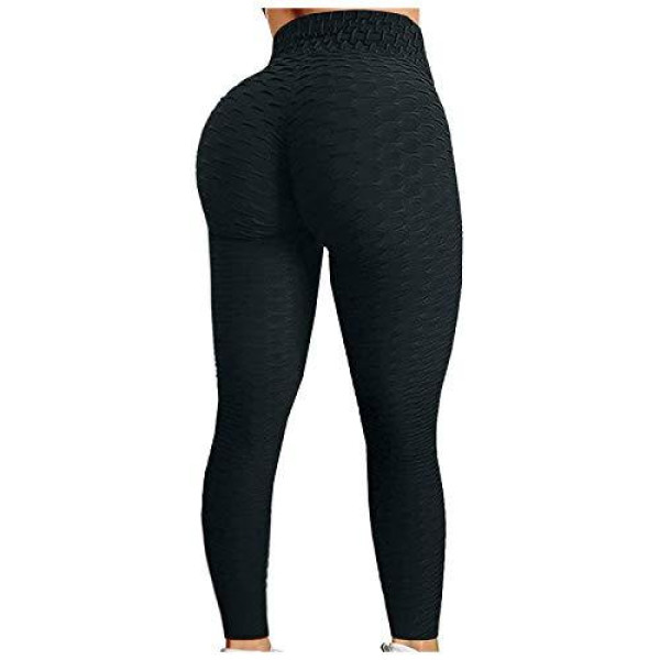 Dndnchun Women Ruched Yoga Pants Butt Lifting Hi..