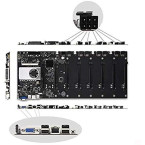 VELIHOME BTC-37 Mining Machine Motherboard CPU Group 8 Video Card Slots DDR3 Memory Integrated VGA Interface Low Power Consume Tools Accessories