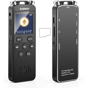 2021 Upgrade 48GB Digital Voice Recorder 1536kbps Mini Audio Recorder for Conference, Meeting Interview, Transferred USB Files / 3.5mm Plug / MP3 Player / Password / Variable Speed / Cycle Play Mode 2021 Upgrade 48GB Digital Voice Recorder 1536kbps Mini Audio Recorder for Conference, Meeting Interview, Transferred USB Files / 3.5mm Plug / MP3 Player / Password / Variable Speed / Cycle Play Mode