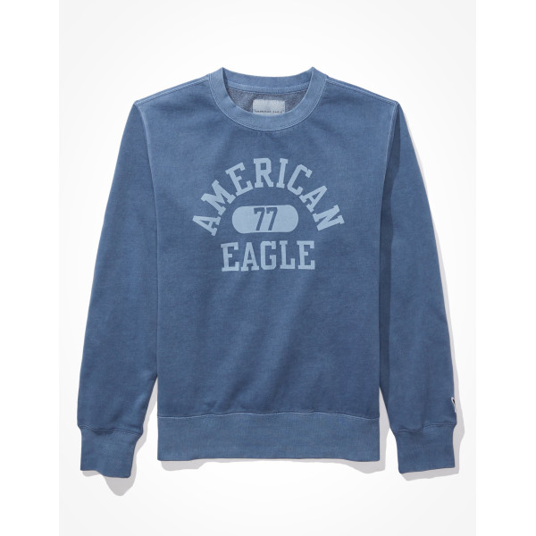 Ae Super Soft Fleece Icon Crew Neck Sweatshirt