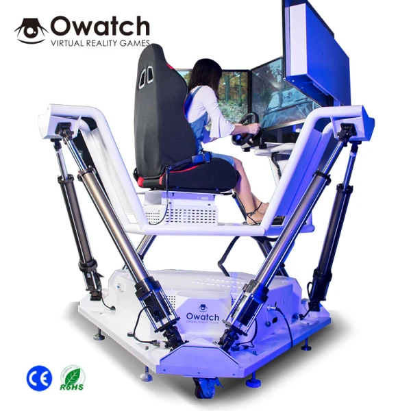 Three Screen Virtual Reality Simulation Games Dr..