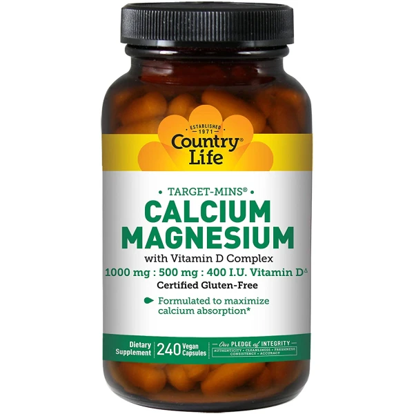 Country Life Calcium Magnesium - W/vitamin D Com..