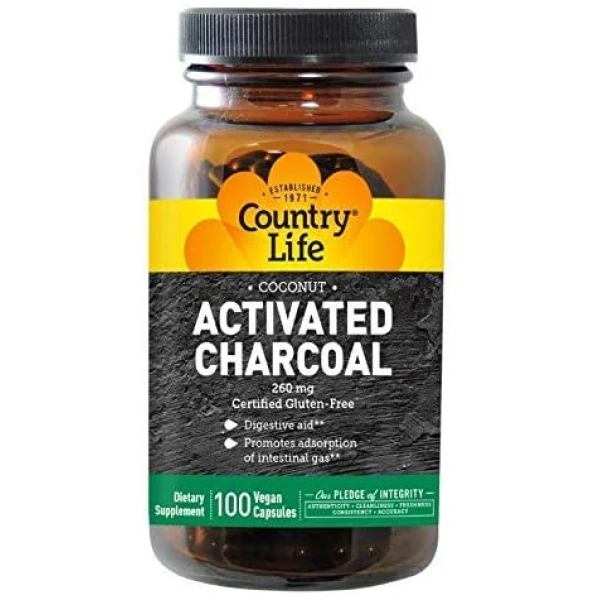 Country Life Charcoal, 260 Mg, 100-count