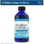 Nordic Naturals Children’s DHA, Strawberry - 8 oz - 530 mg Omega-3 with EPA & DHA - Brain Development & Function - Non-GMO - 96 Servings