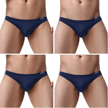 Underwear Men's 4 Pack Classic Low Rise Stretchy Hip Briefs Bikini Underwear Men's 4 Pack Classic Low Rise Stretchy Hip Briefs Bikini