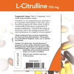 NOW Supplement L-Citrulline 750 mg, Supports Protein Metabolism , Amino Acid, 90 Veg Capsules