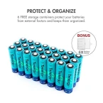 shop high capacity 2600mah 24 pack double a cell by tenergy