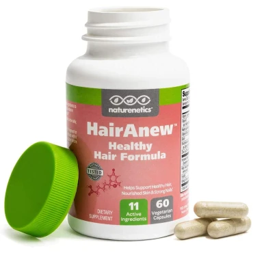 HairAnew Hair Skin and Nails Vitamins For Women & Men - Trusted Hair Supplement - Vegan - 11 Hair Vitamins & Ingredients For Growth In Confidence & Appearance - 5000mcg Biotin - 60 Capsules (1) HairAnew Hair Skin and Nails Vitamins For Women & Men - Trusted Hair Supplement - Vegan - 11 Hair Vitamins & Ingredients For Growth In Confidence & Appearance - 5000mcg Biotin - 60 Capsules (1)
