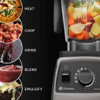 Vitamix Professional Series 750 Blender, Professional-Grade, 64 oz. Low-Profile Container, Black, Self-Cleaning - 1957