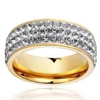 Buy VNOX Women Stainless Steel Eternity Ring Online in UAE