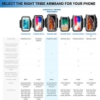 TRIBE Water Resistant Cell Phone Armband Case for iPhone Xs Max, XR, 8 Plus, 7 Plus, 6 Plus, 6S Plus and More Sale in UAE