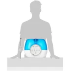 Pure Guardian H4810AR Ultrasonic Warm and Cool Mist Humidifier, 120 Hrs. Run Time, 2 Gal. Tank, 600 Sq. Ft. Coverage, Large Rooms, Quiet, Filter Free, Silver Clean Treated Tank, Essential Oil Tray
