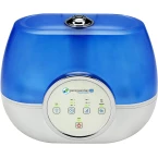 Pure Guardian H4810AR Ultrasonic Warm and Cool Mist Humidifier, 120 Hrs. Run Time, 2 Gal. Tank, 600 Sq. Ft. Coverage, Large Rooms, Quiet, Filter Free, Silver Clean Treated Tank, Essential Oil Tray