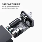 Buy Quick Charge AUKEY USB Wall Charger with 3 USB Ports & Foldable Plug Online in UAE