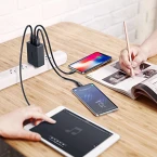 Buy Quick Charge AUKEY USB Wall Charger with 3 USB Ports & Foldable Plug Online in UAE
