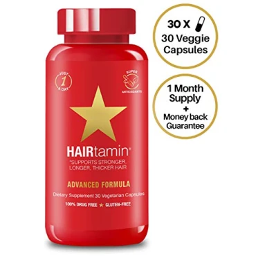 Imported Hairtamin Fast Hair Growth Biotin Vitamins Gluten Free thirty Vegetarian Capsules sale in UAE