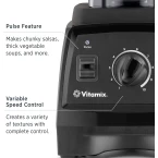 Vitamix Professional Series 750 Blender, Professional-Grade, 64 oz. Low-Profile Container, Black, Self-Cleaning - 1957