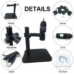 Digital Microscope Klaren 1000x 8 Led 2mp Usb Magnifier Camera Made In Usa Shop Online In UAE