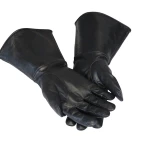 leather gauntlet gloves long arm cuff shop online in UAE