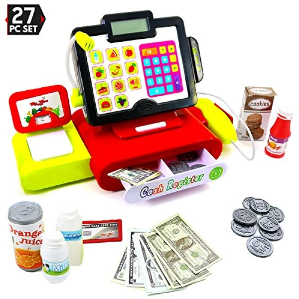 Buy Big Mo’s Toys 27 Piece Cash Register Set O..