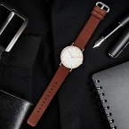 12 Colors Genuine Leather Watch Strap by Fullmosa Sale in UAE