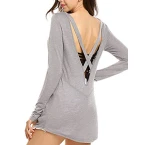 Buy online High Class Cowl Back Long Sleeve shirts in UAE 