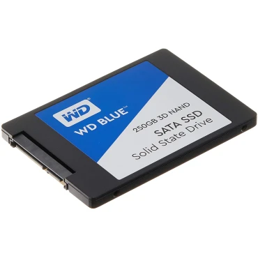 Western Digital 250GB WD Blue 3D NAND Internal PC SSD - SATA III 6 Gb/s, 2.5"/7mm, Up to 550 MB/s - WDS250G2B0A Western Digital 250GB WD Blue 3D NAND Internal PC SSD - SATA III 6 Gb/s, 2.5"/7mm, Up to 550 MB/s - WDS250G2B0A