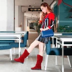 Buy online Imported winter Mid high Boots for women in UAE 