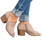 Buy Younsuer Women Low Heel Ankle Boots Online in UAE