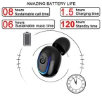 Buy Bluetooth Headphone by Kissral Wireless Earbud 8 Hours Talking Time sales Online in UAE