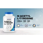 Nutricost N-Acetyl L-Tyrosine (NALT) 350mg, 120 Capsules - Gluten Free, Non-GMO