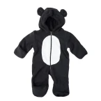 funzies baby bunting fleece hooded romper bodysuit bearblack shop online in UAE