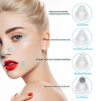Abody Blackhead Remover Vacuum, Electric Skin Facial Pore Cleaner Blackhead Vacuum Suction Removal Blackhead Extractor with LED Display and 4 Suction Heads for Women Men Face Nose