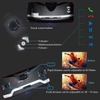 Buy American Virtual Reality Glasses 3D VR Headset with Remote Controller Large Viewing Experience in UAE