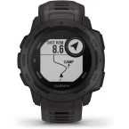 Garmin 010-02064-00 Instinct, Rugged Outdoor Watch with GPS, Features Glonass and Galileo, Heart Rate Monitoring and 3-Axis Compass, Graphite