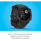 Garmin 010-02064-00 Instinct, Rugged Outdoor Watch with GPS, Features Glonass and Galileo, Heart Rate Monitoring and 3-Axis Compass, Graphite