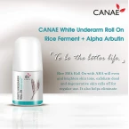 Canae White Underarm Roll On Best Natural Deodorant Sensitive Skin Suitable for Women and Men