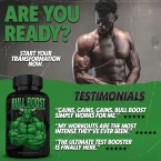 Bull Boost Male Testosterone Booster - Increase Size, Mood & Stamina - Made in USA Online in UAE