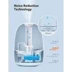 TaoTronics Humidifiers 3-IN-1 Premium Humidifier 26dB Quiet Ultrasonic 2.5L Cool Mist Humidifier for Bedroom Babies Essential Oil Diffuser With Night Light Automatic Shut-Off Easy to Clean White